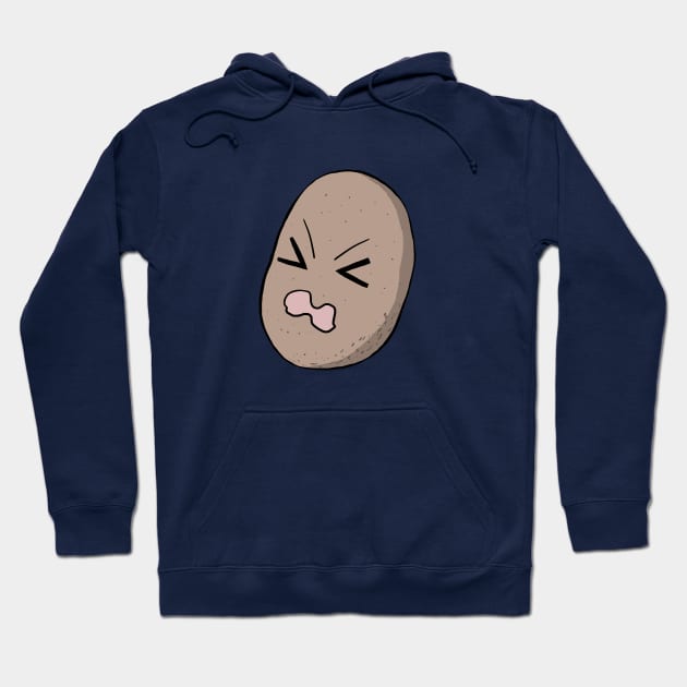 Cute Angry Potato Hoodie by TriggerAura